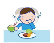 Jūsų vaikas vengia valgyti, dengia burną, kartais apsimeta, kad vemia ir yra nerimastingas valgymo metu